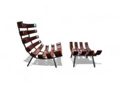 Martin Eisler Mid Century Modern Costela Armchair with Ottoman by Martin Eisler 1954 - 3862806