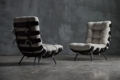 Martin Eisler Rare Costela Lounge Chairs by Martin Eisler for M veis e Objetos Brazil 1954 - 3949997