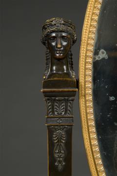 Martin Guillaume Biennais A Gilt and Patinated Bronze Psyche de Table Attributed to Martin Biennais - 4518336