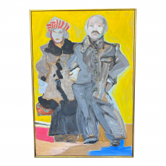 Martin Paul Lubner Modern Standing Couple Painting by Martin Lubner - 2869801