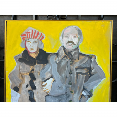 Martin Paul Lubner Modern Standing Couple Painting by Martin Lubner - 2869814