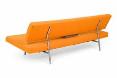 Martin Visser Martin Visser for Spectrum Modern Orange Felt Convertible Sleeper Sofa - 2794191