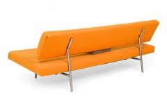 Martin Visser - Martin Visser for Spectrum Modern Orange Felt Convertible  Sleeper Sofa