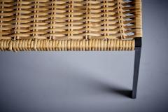 Martin Visser Minimalistic steel and Rattan Side Chair in the style of Martin Visser - 3404808