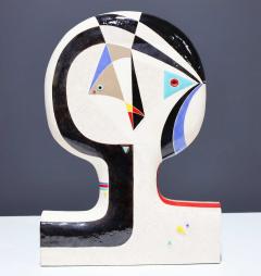 Mary Ann Prack Large Mary Ann Prack Ceramic Face Sculpture Picasso Style - 2085351