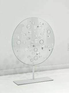 Mary Hilde Ruth Bauermeister Mary Bauermeister Optical Glass Disc Sculpture - 3075401