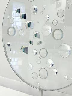 Mary Hilde Ruth Bauermeister Mary Bauermeister Optical Glass Disc Sculpture - 3075404