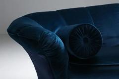 Marzio Cecchi Velvet Sofa Attributed to Marzio Cecchi Italian Design Glam Canape 1970s - 3413189