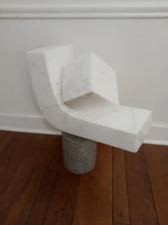 Masami Kodama Masami Kodama Modernist Carrera Marble Granite Steel Sculpture Signed 1970s MCM - 2556020