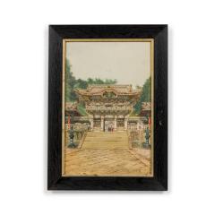 Masana Kawakuba Asian watercolor of a Buddha shrine by Masana Kawakuba - 4640833