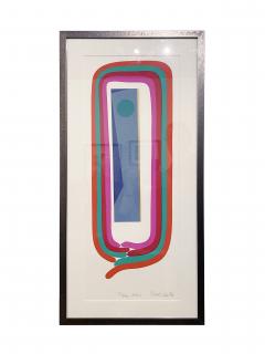 Mashiko Japanese Abstract Expressionist Serigraph Titled 60 - 4516565