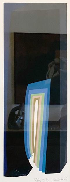 Mashiko Japanese Abstract Expressionist Serigraph Titled 70 - 4539293