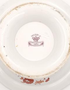 Masons Ironstone Fence and Vase Covered Vegetable Dish England Circa 1830s  - 3691043