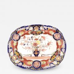 Masons Ironstone Fence and Vase Platter England circa 1830s - 3704795
