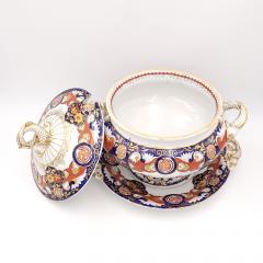 Masons Ironstone Fence and Vase Soup Tureen and Underplate England circa 183 - 3701376