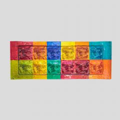 Massimiliano Luzzi Large rectangular eyes glass Art by Massimiliano Luzzi - 4092850