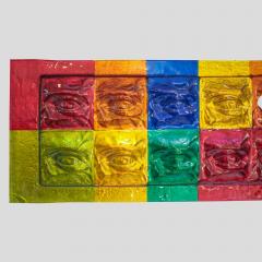 Massimiliano Luzzi Large rectangular eyes glass Art by Massimiliano Luzzi - 4092852