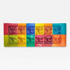 Massimiliano Luzzi Large rectangular eyes glass Art by Massimiliano Luzzi - 4101291