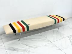 Massimo Iosa Ghini Massimo losa Ghini Plana Bench in 1930s Pendleton Glacier Park Blanket - 4146606