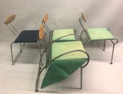 Massimo Iosa Ghini Set of 4 Italian Post Modern Memphis Dining Chairs by Massimo Iosa Ghini - 2372322