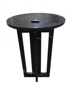 Massimo Mangiardi Pair of Italian Modern Black Marble Side Tables by Massimo Mangiardi - 2374633