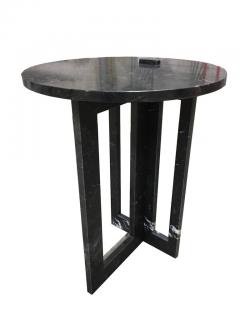 Massimo Mangiardi Pair of Italian Modern Black Marble Side Tables by Massimo Mangiardi - 2374634