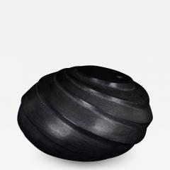 Massimo Micheluzzi Carved Black Vase - 1250803