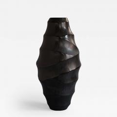 Massimo Micheluzzi Carved Black Vase - 2424657