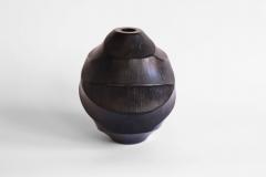 Massimo Micheluzzi Carved Black Vase - 2640019