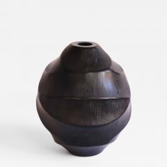 Massimo Micheluzzi Carved Black Vase - 2644741