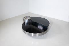Massimo Papiri Coffee Table Dry Bar Stainless Steel by Massimo Papiri for Sabot Italy 1970s - 4492609