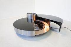 Massimo Papiri Coffee Table Dry Bar Stainless Steel by Massimo Papiri for Sabot Italy 1970s - 4492614