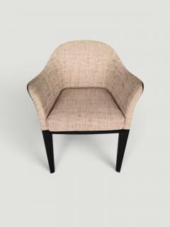 Massimo Scolari Set of 4 Giorgetti Normal Armchair by Massimo Scolari Leather Fabric Italy - 4620531