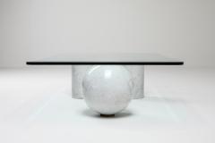 Massimo Vignelli Italian White Marble Coffee Table by Massimo Vignelli 1970s - 1183595