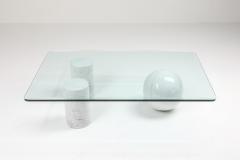 Massimo Vignelli Italian White Marble Coffee Table by Massimo Vignelli 1970s - 1183597