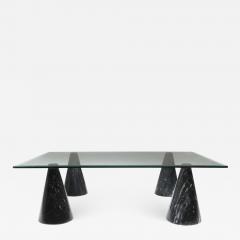 Massimo Vignelli Marble and Glass Coffee Table in the Style of Massimo Vignelli 1970s - 1558155