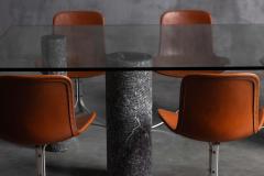 Massimo Vignelli Marble and Glass Dining Table by Massimo Vignelli Italy 1980s - 4529909