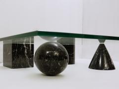 Massimo Vignelli Massimo Lella Vignelli Metaphora Coffee Table In Black Marble - 1851696