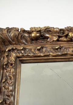 Massive 18th Century Italian Gilded Papier M ch Mirror - 3109891