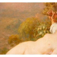 Massive Antique French Nude Oil Painting by Louis Anquetin of Venus Cupid - 4342751