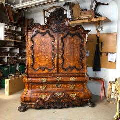 Massive Dutch Marquetry inlaid Wardrobe mid 18th C  - 831372