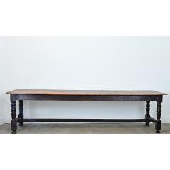 Massive French 1930 s Applewood Farm Table - 4798362