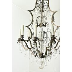 Massive French Brass Crystal Chandelier - 3696979