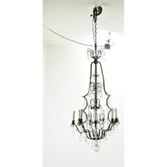 Massive French Brass Crystal Chandelier - 3697081