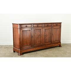 Massive French Louis Philippe Walnut Enfilade - 3715577