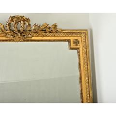 Massive French Louis XVI Style Gilt Mantle Mirror - 3856247