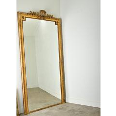 Massive French Louis XVI Style Gilt Mantle Mirror - 3856258