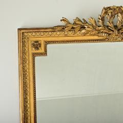 Massive French Louis XVI Style Gilt Mantle Mirror - 3856277