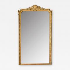 Massive French Louis XVI Style Mantle Mirror - 3841369
