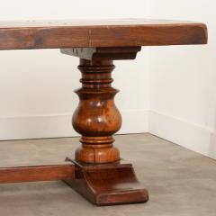 Massive French Oak Trestle Base Dining Table - 3126053